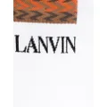 Lanvin logo-print calf-length socks - White