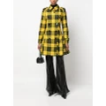 Jean Paul Gaultier Pre-Owned 2004 pleated flared trench coat - Yellow