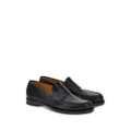 Ferragamo logo-embossed leather loafers - Black