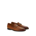 Ferragamo Gancini-plaque leather loafers - Brown