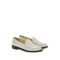Ferragamo debossed-logo leather loafers - White