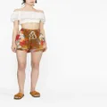 ZIMMERMANN Ginger floral-print silk shorts - Neutrals