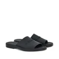 Ferragamo logo-embossed sandals - Black