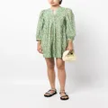b+ab floral-print cotton dress - Green