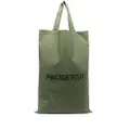 Mackintosh Empoli oversized logo-print tote bag - Green