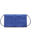 Dolce & Gabbana DG Logo leather crossbody bag - Blue