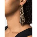 Rabanne Flow Pixel leopard-print earrings - Gold