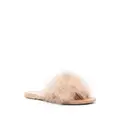 Ancient Greek Sandals Mia Marabu flat feather sandals - Neutrals