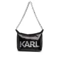 Karl Lagerfeld K/Evening Mini Sequin shoulder bag - Black