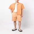Marni drawstring cotton chino shorts - Orange