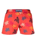 Vilebrequin turtle-print swim shorts - Red