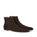 Ferragamo chelsea leather boots - Brown