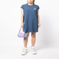 CHOCOOLATE embroidered-logo knitted dress - Blue