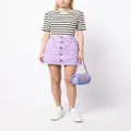 CHOCOOLATE high-waisted A-line denim skirt - Purple