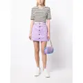 CHOCOOLATE high-waisted A-line denim skirt - Purple