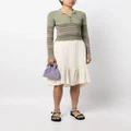 b+ab crinkled-finish peplum skirt - Neutrals