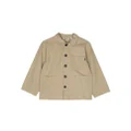 Molo buttoned cotton shirt jacket - Neutrals