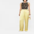 Nanushka Kezia satin wide-leg trousers - Yellow