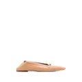 Saint Laurent Chris leather slippers - Brown