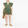 Ulla Johnson Marni floral-print ruffled minidress - Green