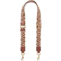 Marc Jacobs The Thin Outline Logo Webbing strap - Brown
