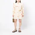 Jason Wu abstract flower-print shirt dress - White