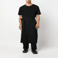 Yohji Yamamoto skirt-overlay tailored trousers - Black