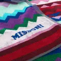 Missoni Home zig-zag print cotton towel - Blue