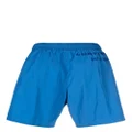 Alexander McQueen Graffiti-print swim shorts - Blue