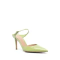 Gianvito Rossi Ribbon 85mm patent-leather mules - Green