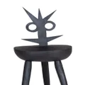 Pulpo "Lumpy, Little Monster" wood stool - Black