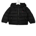 Ralph Lauren Kids padded zip-up down jacket - Black