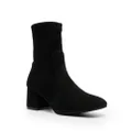 Stuart Weitzman square-toe suede boots - Black