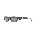 Moschino Eyewear buckle-detail cat-eye sunglasses - Black
