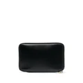 Comme Des Garçons Wallet check-print leather wallet - Black