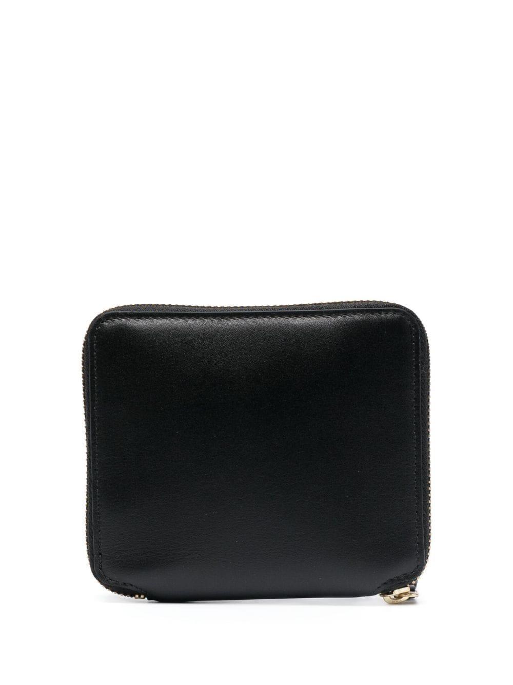 Comme Des Garçons Wallet check-print leather wallet - Black