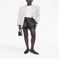 ANINE BING Koa faux leather shorts - Black