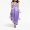 alice + olivia Arista pleated maxi dress - Purple