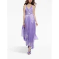 alice + olivia Arista pleated maxi dress - Purple