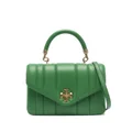 Tory Burch mini Kira Top Handle leather tote bag - Green