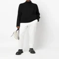 Jil Sander cotton drawstring trousers - White