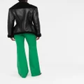 Alexander McQueen polished-finish zip-fastening jacket - Black