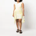 MSGM sleeveless ruched minidress - White