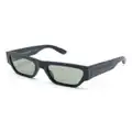 Alexander McQueen Eyewear square-frame sunglasses - Blue