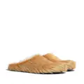Marni Fussbet Sabot calf-hair slippers - Brown