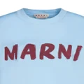 Marni logo-print cotton T-shirt - Blue