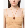Gimaguas statement-pendant rope-chain necklace - Red