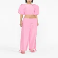 MSGM puff-sleeved crop top - Pink