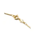 Tory Burch Thin Roxanne logo-charm bracelet - Gold