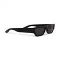 Alexander McQueen Eyewear Angled rectangle-frame sunglasses - Black